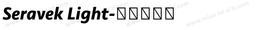 Seravek Light字体转换